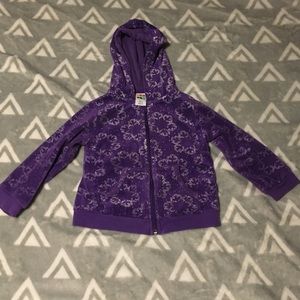 Purple Healthtex snowflake hoodie - Sz 24M